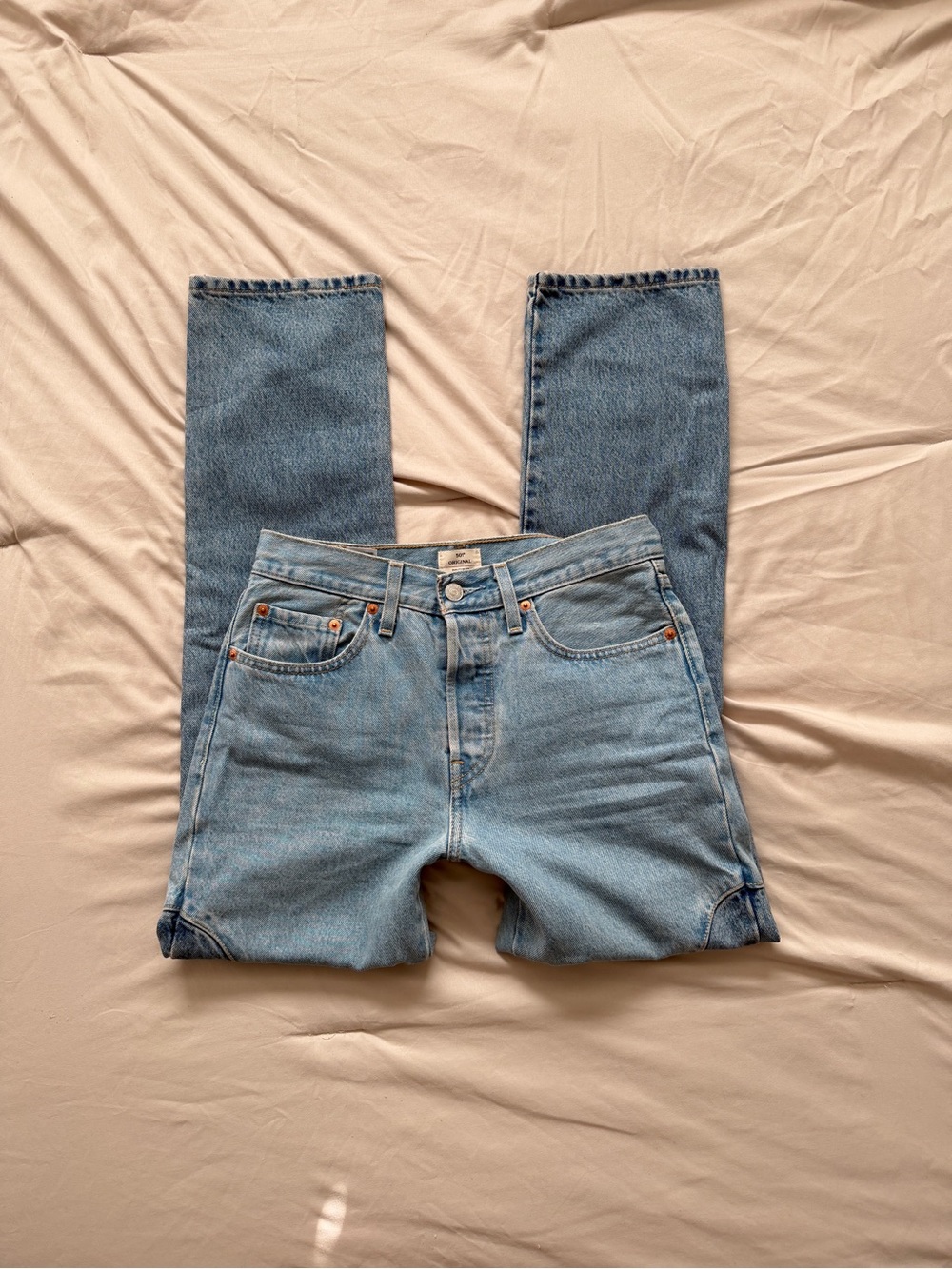 Lev’s 501 Orginal Chaps Two Toned Denim Jeans